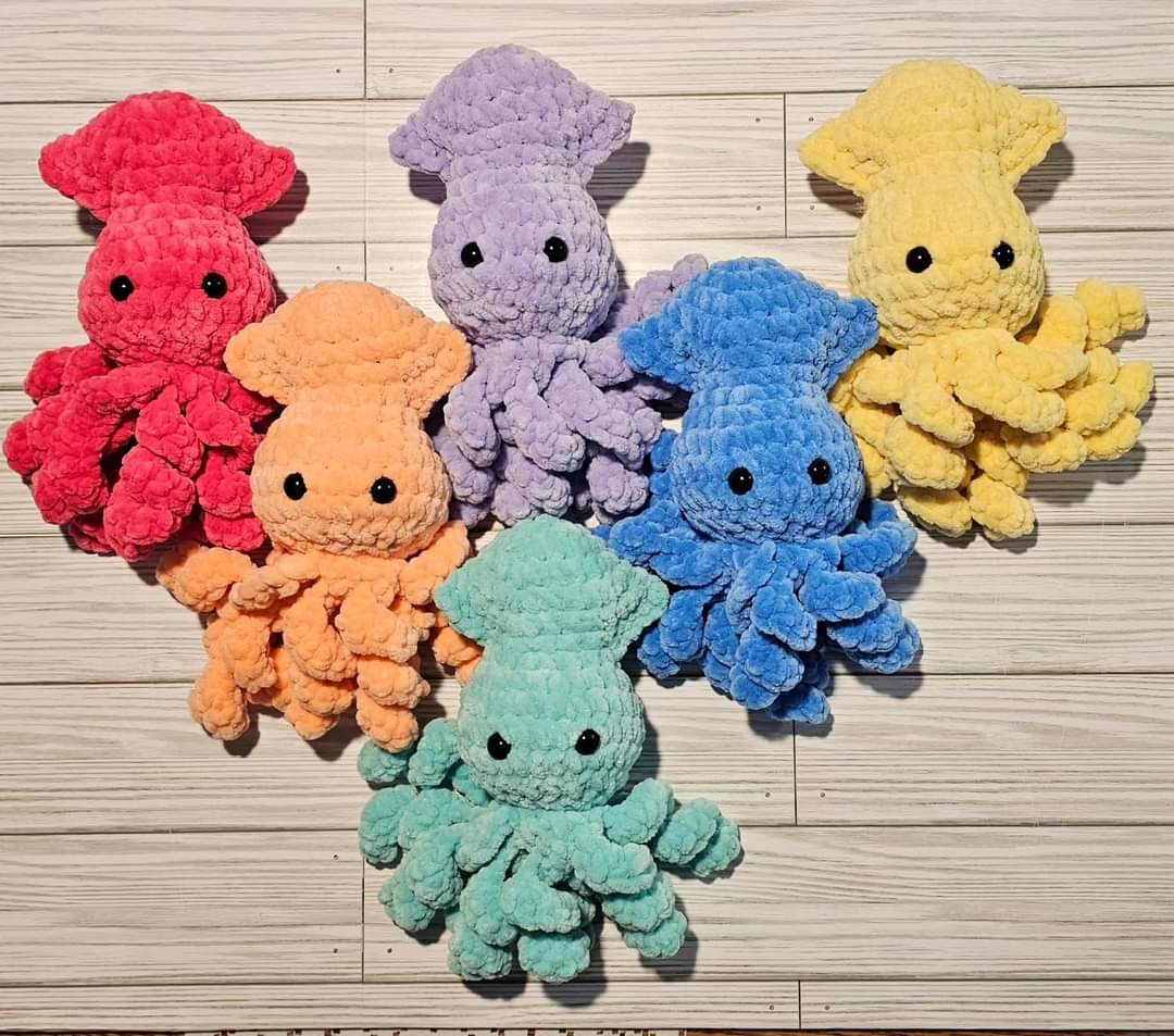 Crochet Baby Squid
