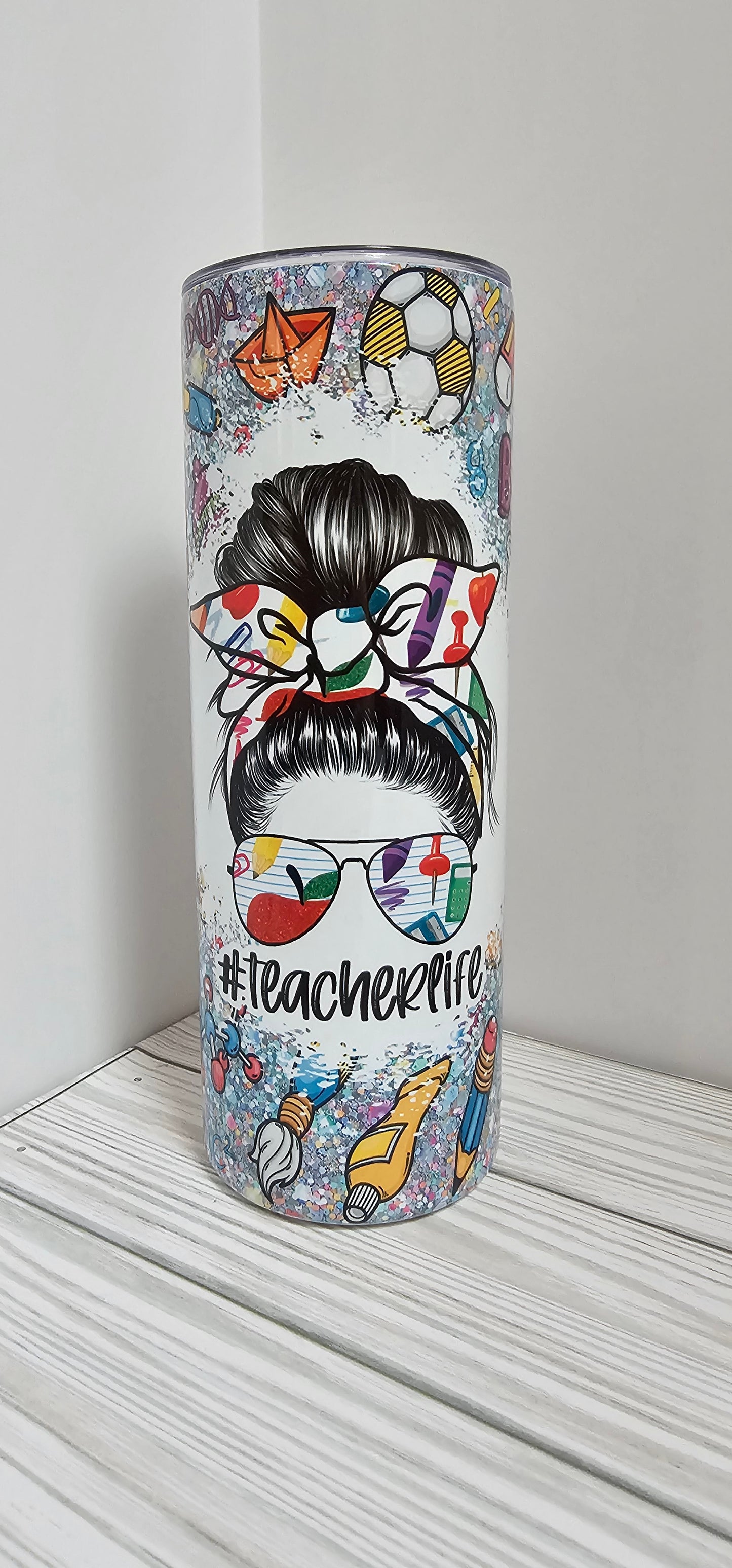 #teacherlife- 20oz Tumbler