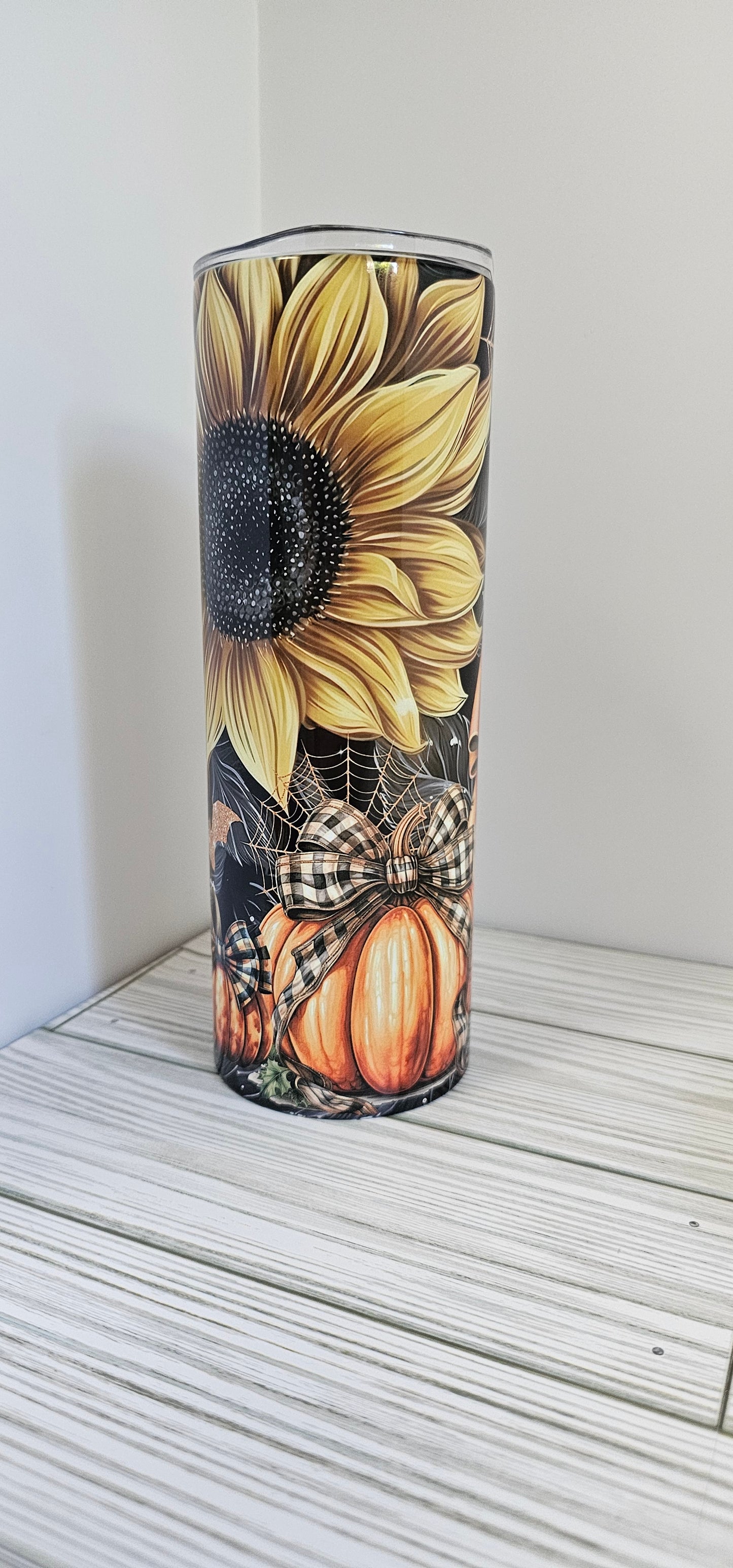 Sunflower/Pumpkin Halloween - 20oz Tumbler