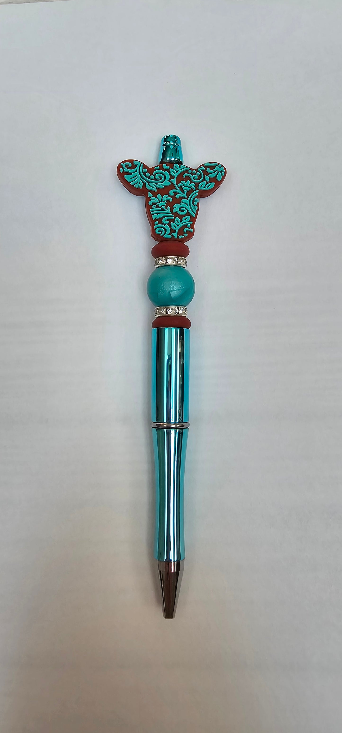 Brown & Teal Cow Pen