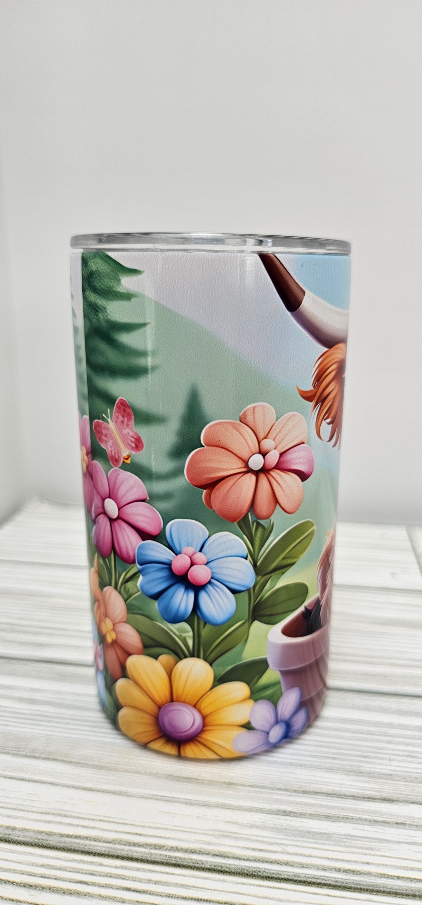 Happy Highland Cow-12oz Tumbler