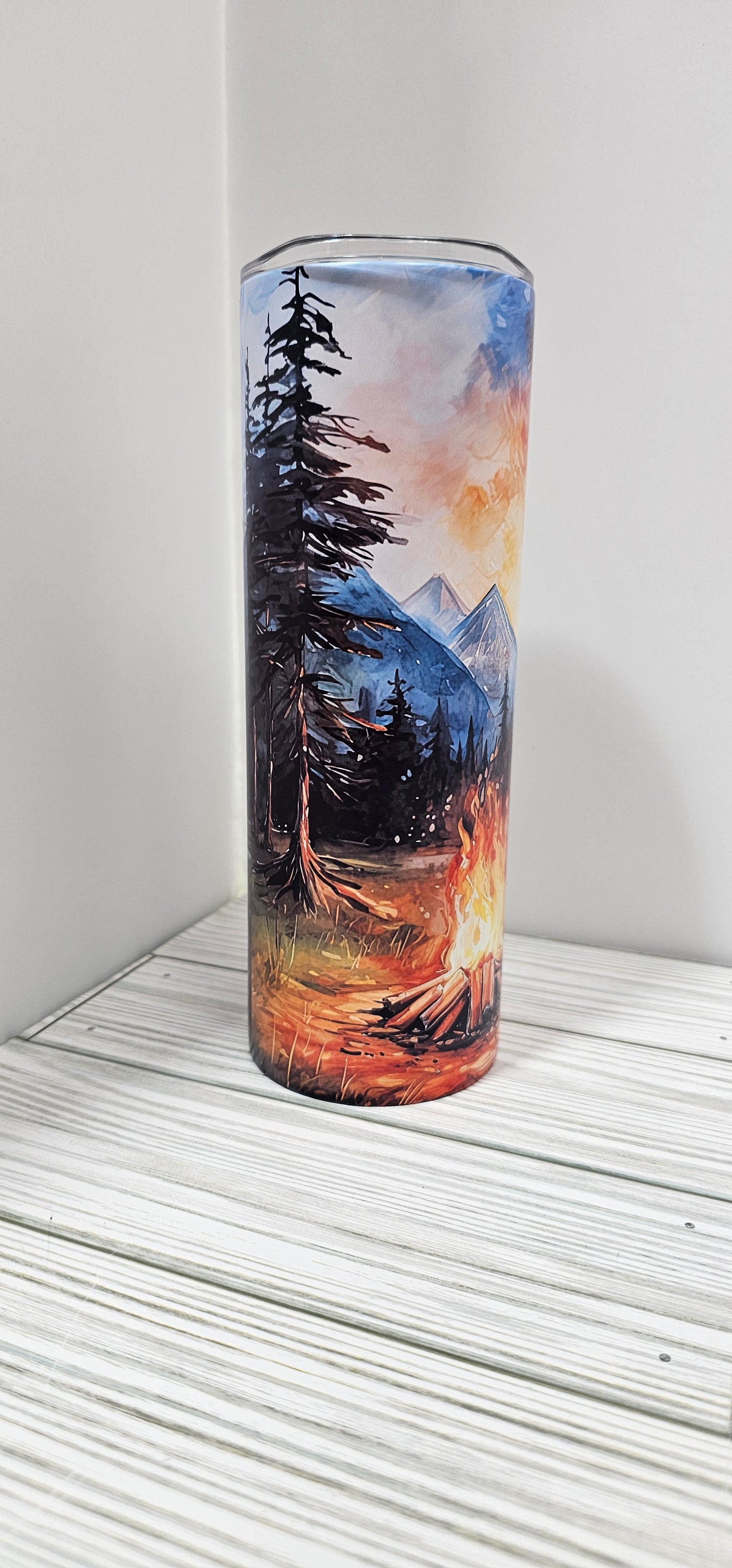 Camping by a lake-20oz Tumbler
