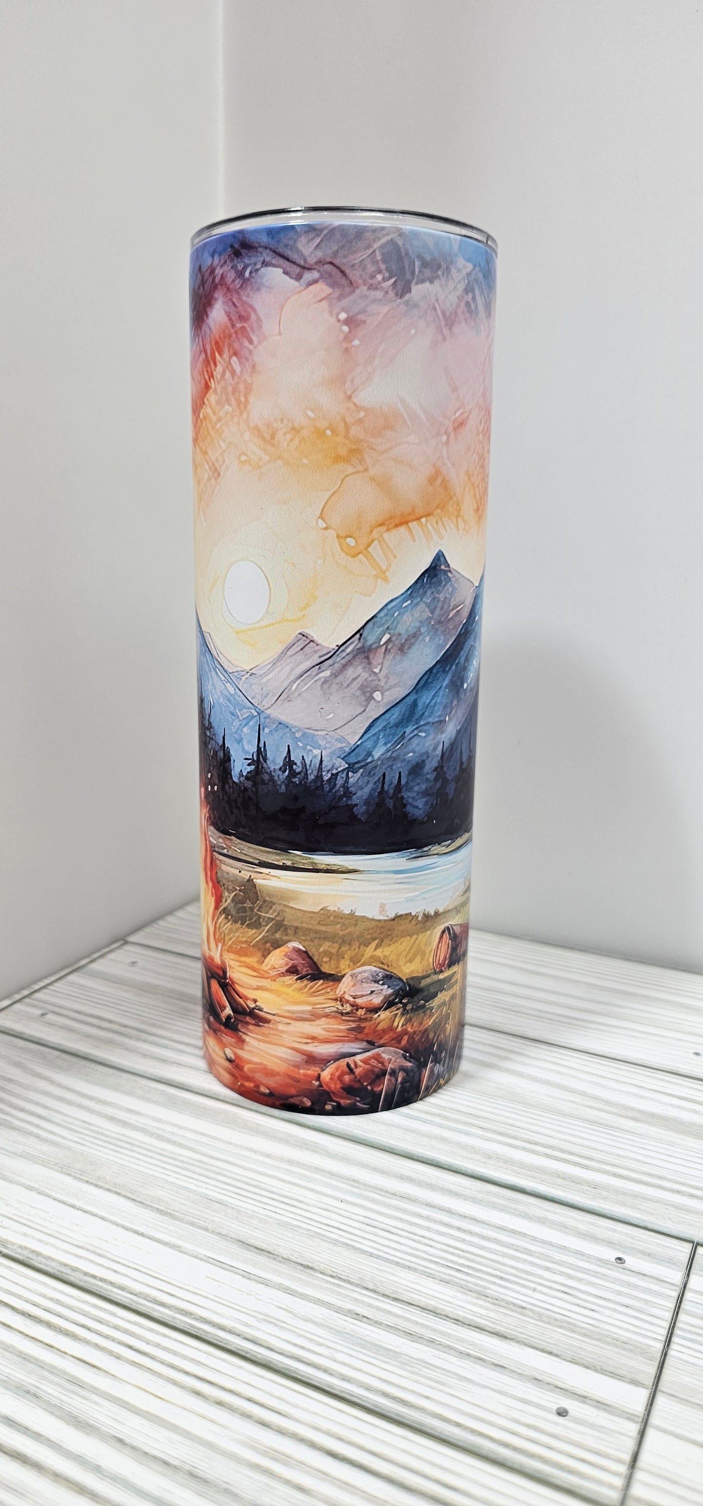 Camping by a lake-20oz Tumbler