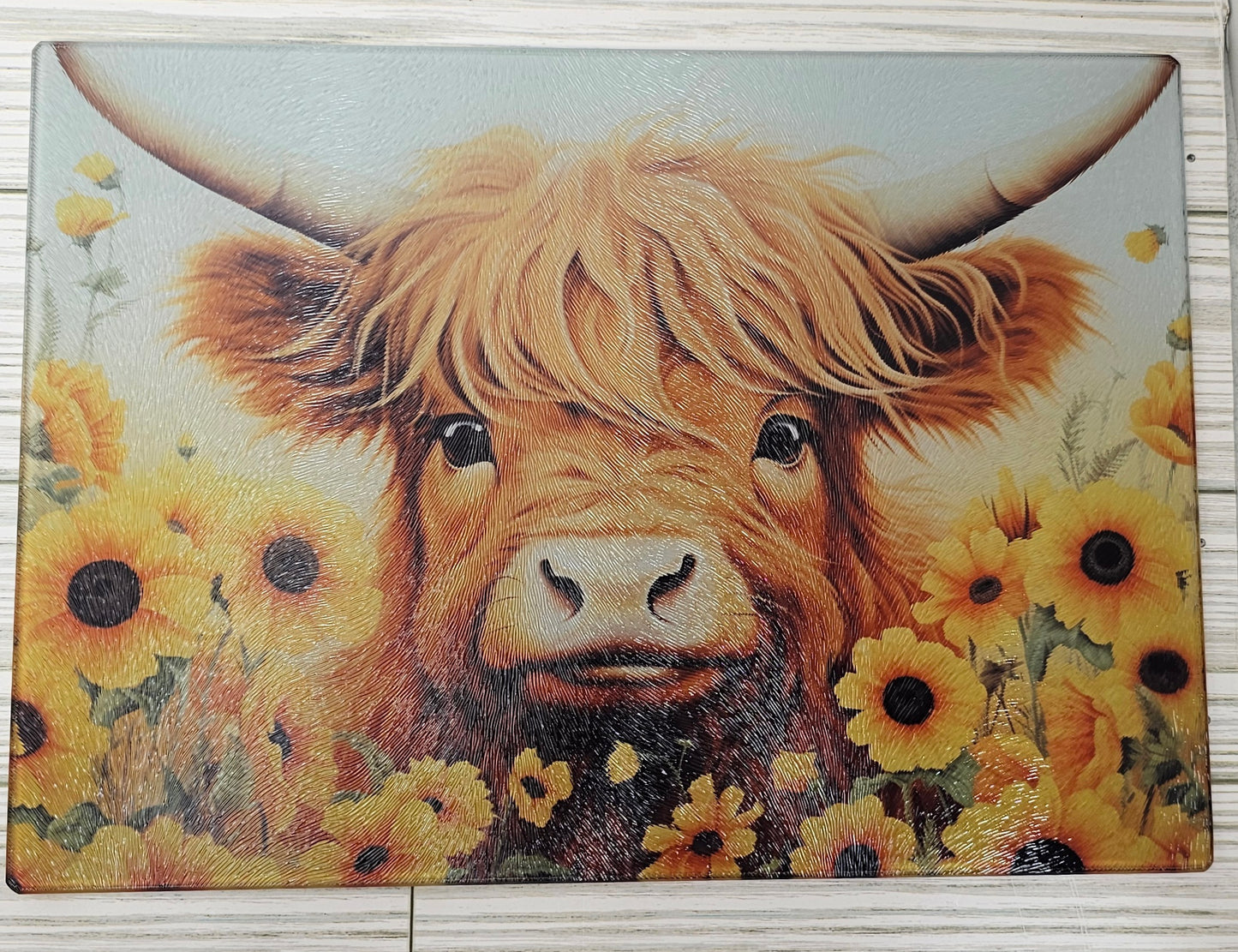 Highland Cow-Cutting Board