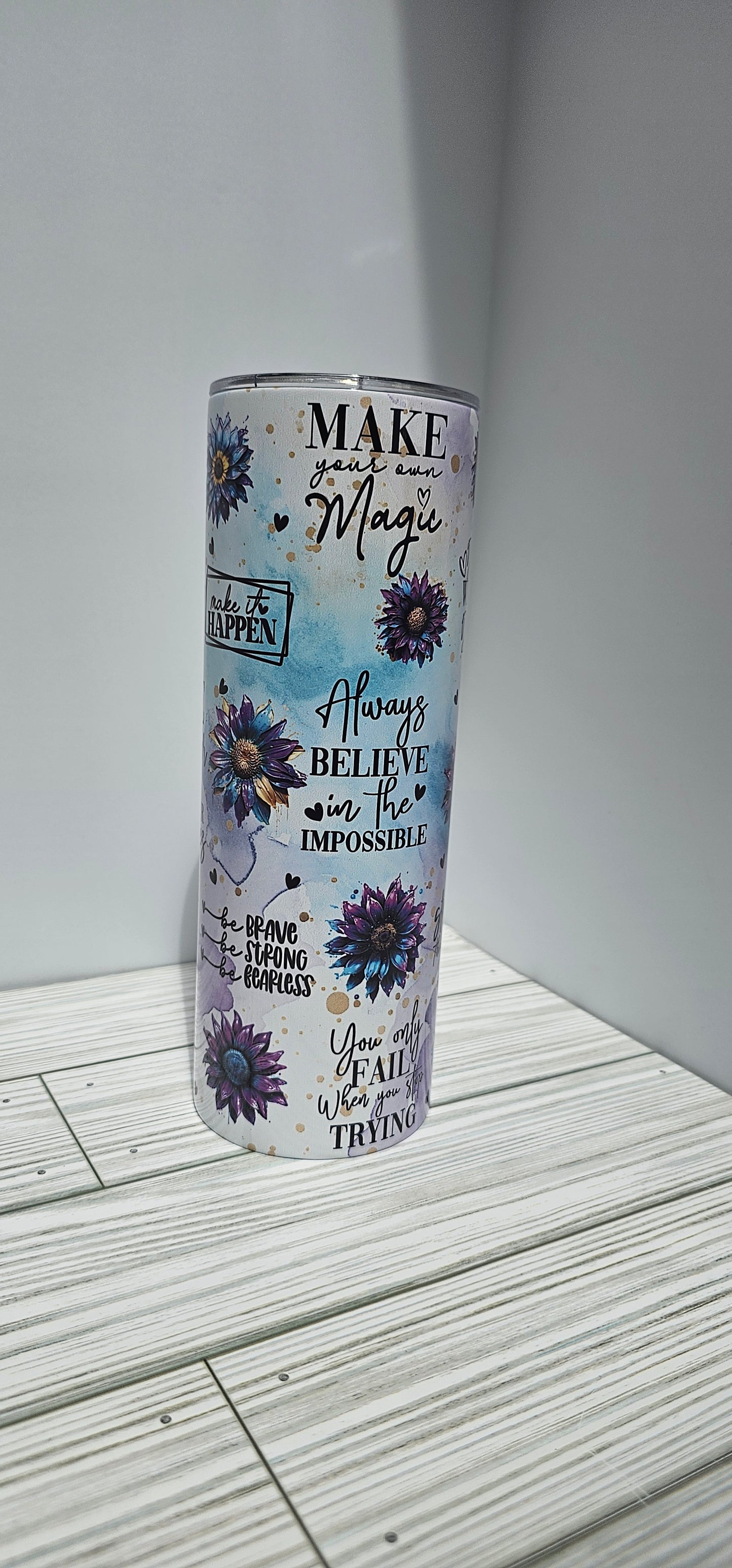 Words of affirmation (Purple) -20z Tumbler