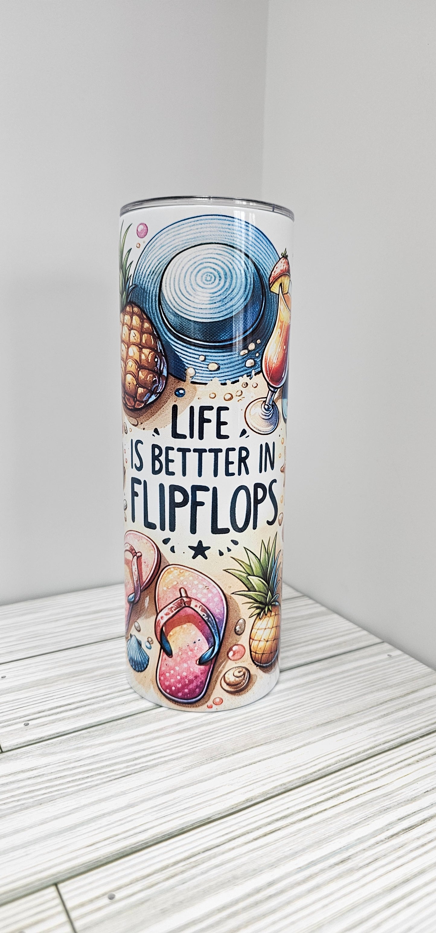 Life is Better in Flip Flops-20z Tumbler