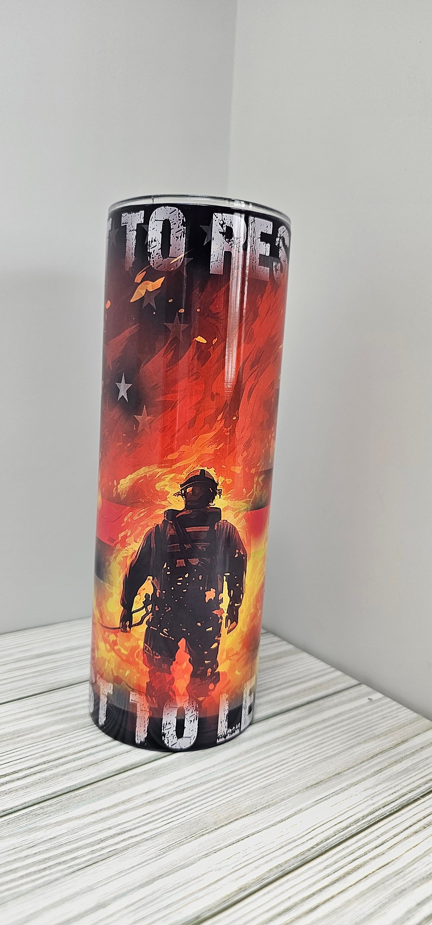 Fire Fighter-20z Tumbler