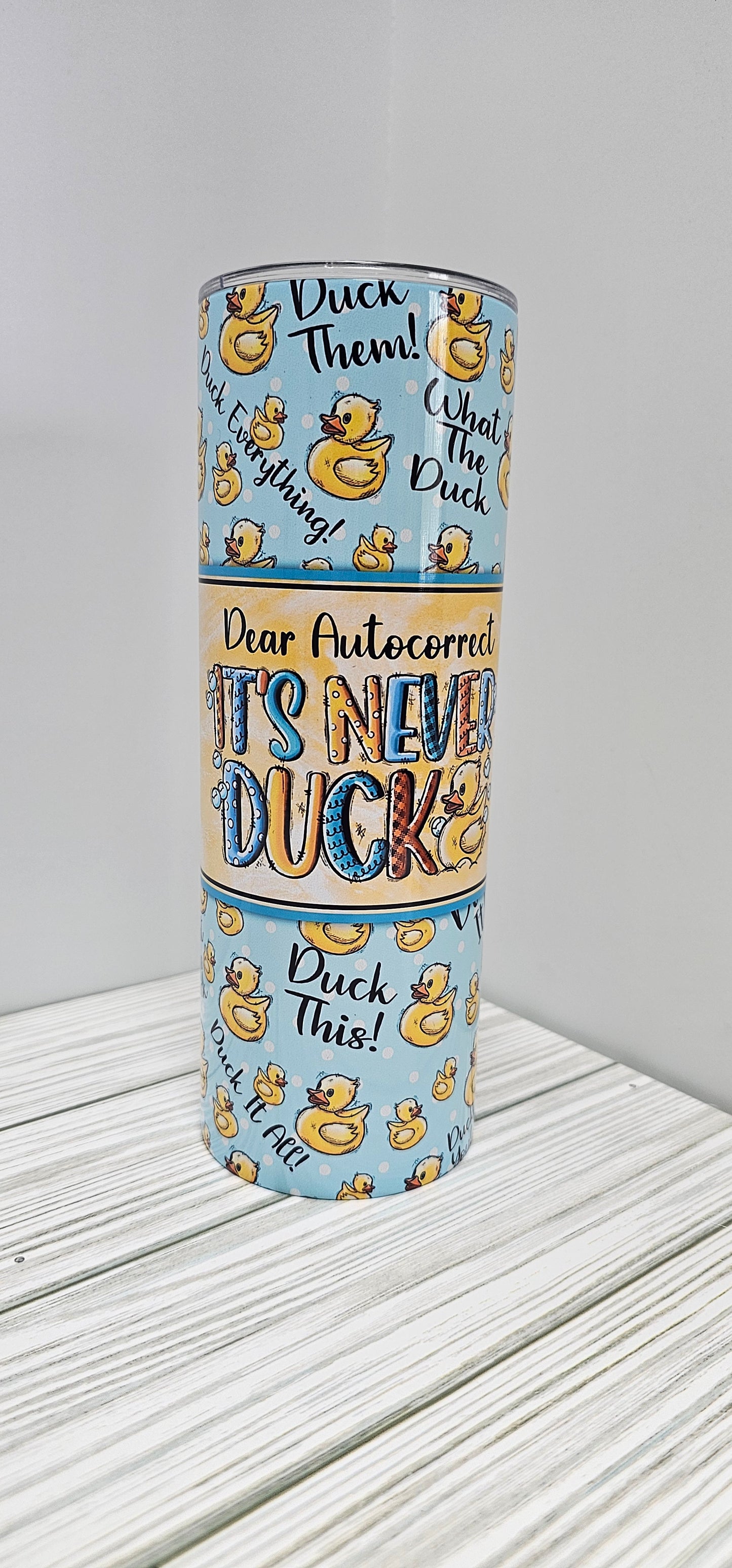 Auto Correct, Never Duck-20oz Tumbler