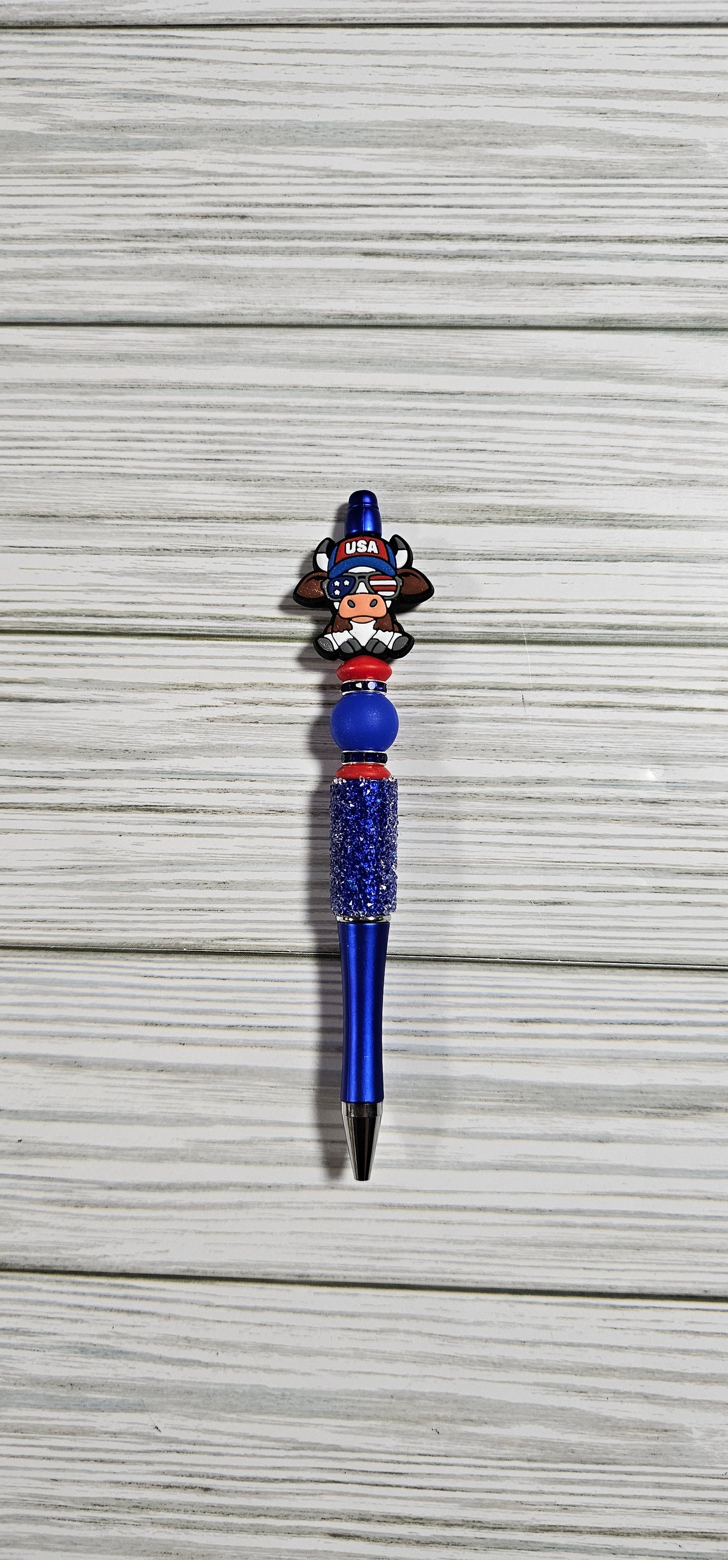 USA Cow-Beaded Pen
