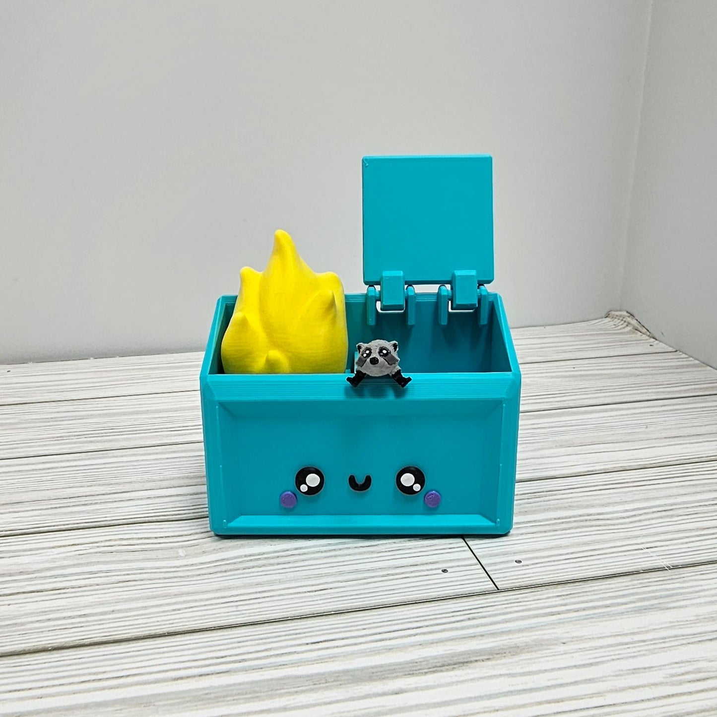 Dumpster Fire with Racoon (3D Print)