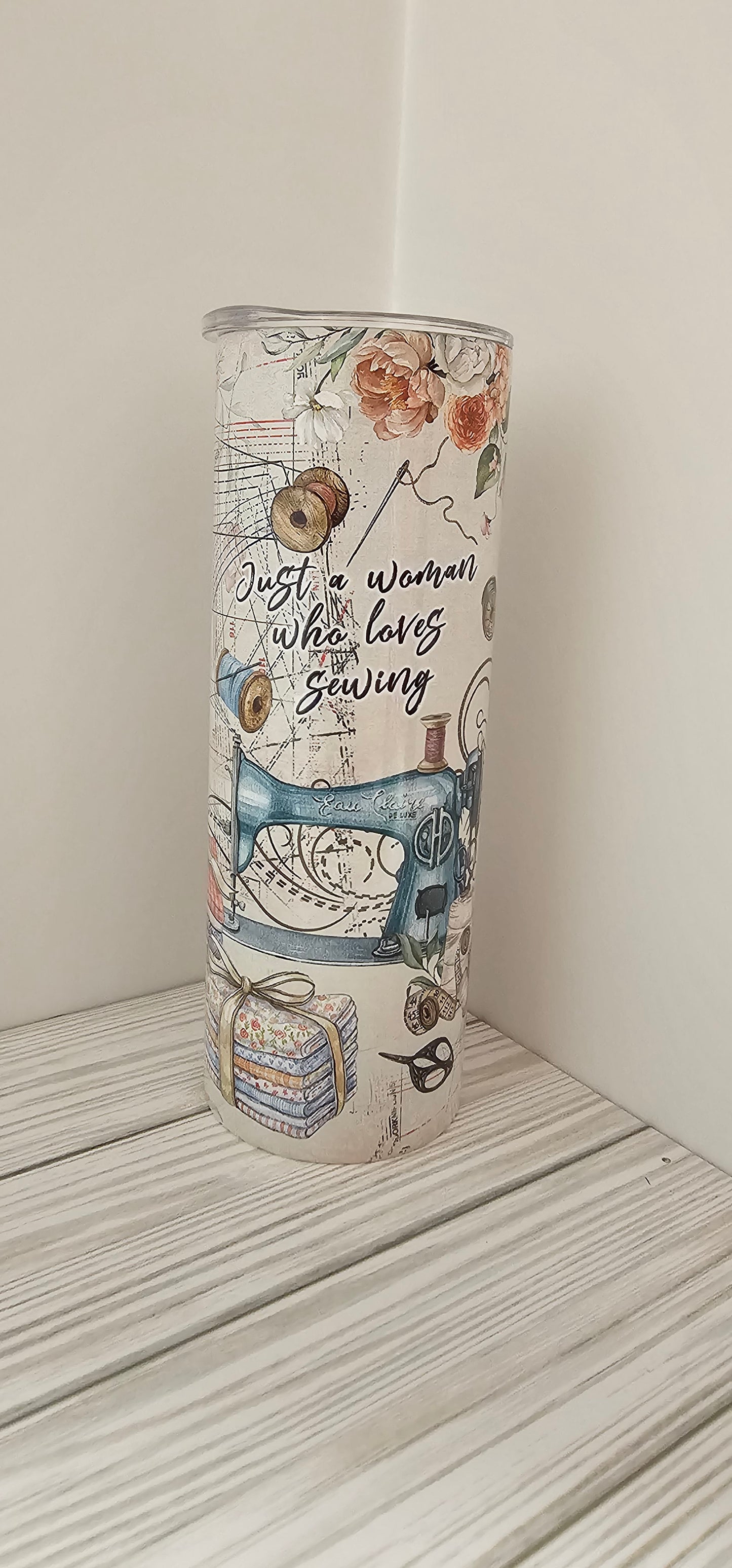 Just a Women Who Loves Sewing- 20oz Tumbler
