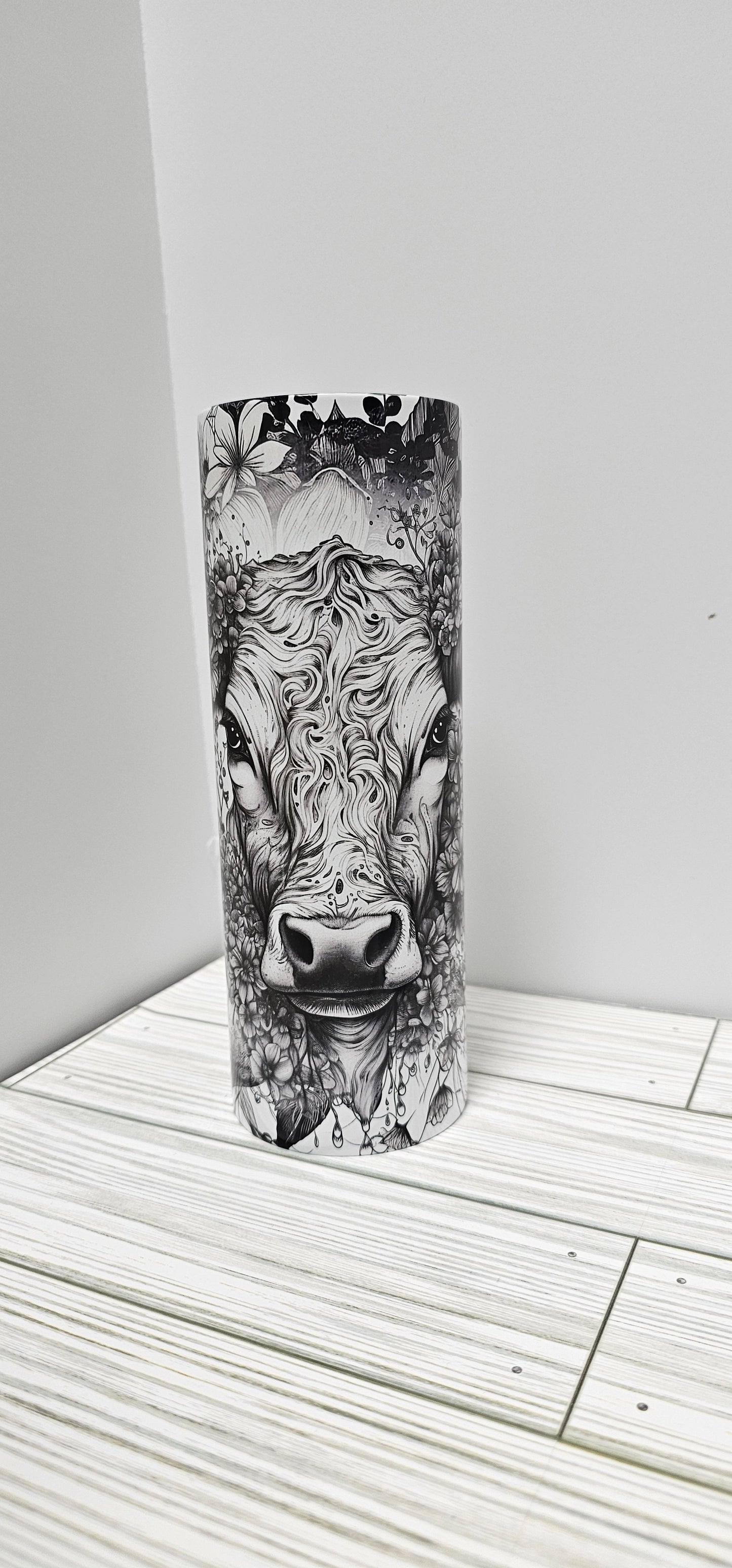 Cow (B&W)- 20oz Tumbler