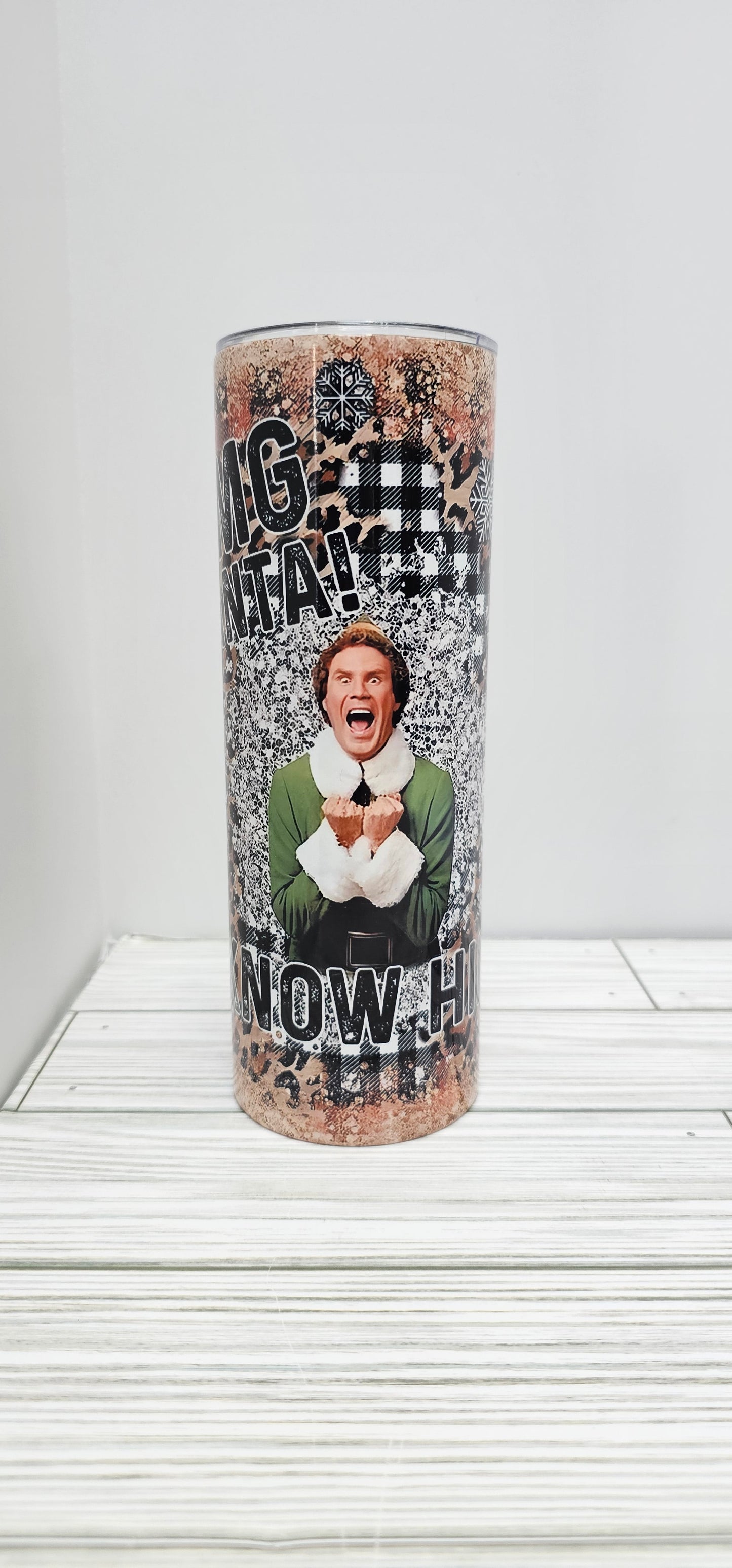 "OMG Santa I know him" Tumbler (Elf)